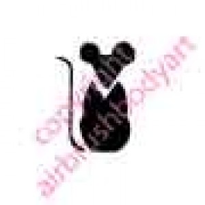 0214 mouse re-usable stencil